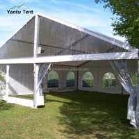 Tente de stockage extérieure robuste type chapiteau, simple, en PVC ignifuge, imperméable, résistante au vent 100 km/h, plus de 15 ans