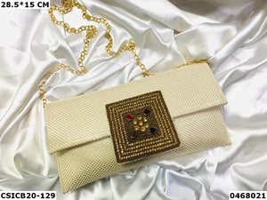 Femmes Soirée Fait à la Main Chaîne Embrayage Portable Luxe Tassel Sacs à Main Pierre cloutée Fête Ethnique Portefeuille Vente Chaude - Product Image 4