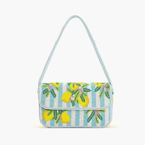 Bolso de mano de diseñador con cuentas hecho a mano de estilo indio multicolor, bolsos de hombro de fiesta de compras de noche de estilo bohemio - Product Image 2