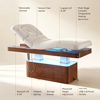 Lit de beauté électrique au design moderne avec réglage multifonctionnel pour salon de beauté, spa, clinique, vente en gros directe d'usine