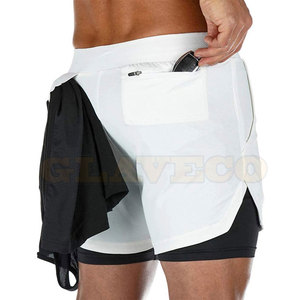 Shorts de sport pour homme, taille mi-haute, respirants, en nylon/polyester, de haute qualité, fermeture à cordon, prix bas, vente flash - Product Image 2