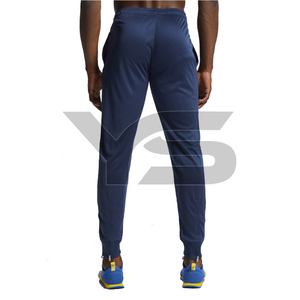 Men's 100% <b>Polyester</b> Simple Drawstring <b>Joggers</b> with Solid Pattern Summer Style and Front Logo with Multi-Color Options - Product Image 3