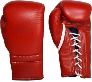 Color rojo Ganador Soporte de entrenamiento Gancho y bucle Soporte de muñeca Guantes de boxeo Acolchado de espuma ligera Guantes de perforación - Product Image 1