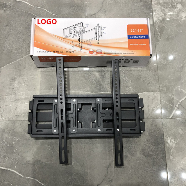 OEM Full Motion TV Wall Mount Heavy Duty Load Capacity 50 kg S002 Swivel Wall Mount for TV 32-65"