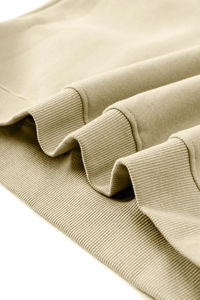 เสื้อสเวตเตอร์สำหรับผู้ชายผ้าคอตตอนหนาผ้าฟลีซคอกลมสีพื้นปักลายสตรีทแวร์ฤดูหนาว - Product Image 5