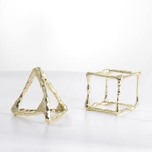 Sculpture en métal contemporaine élégante Accent décoratif de luxe de chef-d 'œuvre fait à la main unique pour des espaces élégants - Product Image 4