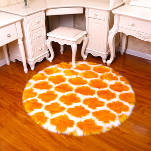 Alfombra Personalizada de 5-6mm, Mezcla de Seda y Lana, Antideslizante, Circular, con Diseño Animal, para Cuarto de Niños, Uso Doméstico - Product Image 1
