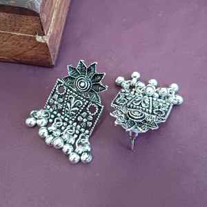 Indian Antique Boho Pendant Chain <b>Bridal</b> Necklace Set <b>Drop</b> Dangle <b>Earrings</b> Indian Manufacturer Wholesaler Jewelry for Women - Product Image 5