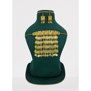 Martasha diseñador islámico Ramadán especial chapado en oro UAE joyería especial Dubai joyería collar pendiente conjunto Joyería Árabe - Product Image 1