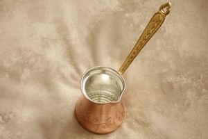 Cafetera Turca de Cobre Macizo con Mango, Vajilla, Taza de Café, Decoración de Mesa para el Hogar, Cocina, Restaurante, Hotel, Fiesta - Product Image 3