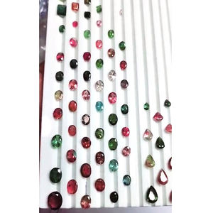 Piedras preciosas sueltas de turmalina múltiple natural 79 piezas 5mm 12mm corte ovalado de pera Baguette 93cts IRoc ventas facetadas US $159 todas - Product Image 1