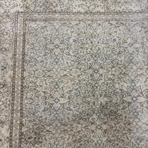 6.3x9.5 ft Rug, Turkish Vintage Rug, <b>Brown</b> <b>Wool</b> Rug - Product Image 4