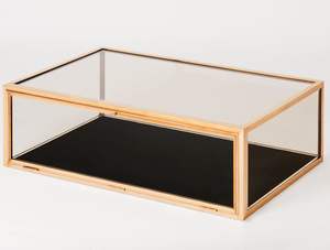 Exquisito Joyero de Metal y Vidrio Elaborado con Atención al Detalle para Almacenamiento y Exhibición de Joyas en el Hogar - Product Image 6