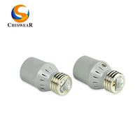 Portalámparas Chiswear de PC con Sensor de Luz Automático Día/Noche, Rosca E27/E26, Negro, AC 85-165V, Garantía de 5 Años para Jardín y Calle