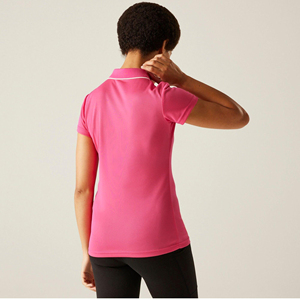T-shirts polo en coton personnalisés pour femmes, polos de golf brodés et imprimés avec boutons, style décontracté, polos unis pour l'été - Product Image 4