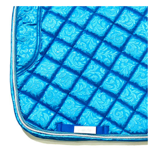 CLOVELIS IMPEX Tapis de selle classique matelassé effet diamant scintillant, doublure polaire respirante, confortable pour l'équitation - Product Image 2