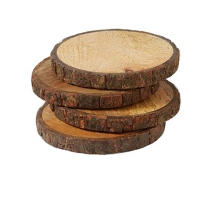Square Shape <b>Coaster</b> Cup Pads Solid Wooden <b>Tea</b> <b>Coaster</b> With Holder Kitchen Catering Item Walnut Finishing <b>Tea</b> <b>Coaster</b> Set - Product Image 2