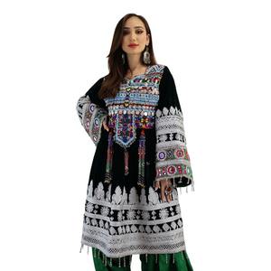 2024 Premium Quality Loose Fit Lace Embroidered Afghan Vintage Dresses Traditional Wear Breathable Bulk Quantity Women <b>Sale</b> - Product Image 6