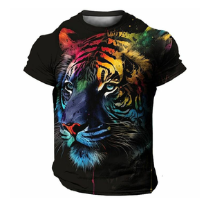 T-shirt professionnel pour homme, nouvelle collection 2025, respirant, manches courtes, séchage rapide, tendance, blocs de couleur, tissu éponge, écologique - Product Image 6