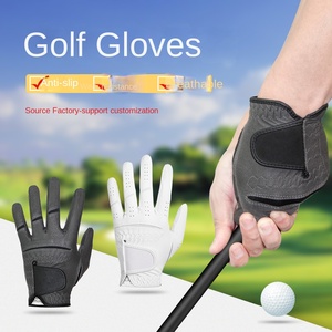 Gants de golf de sport en cuir de mouton pour hommes respirants et résistants à l'usure antidérapants pour la main gauche et la main droite Vente en gros d'usine - Product Image 3