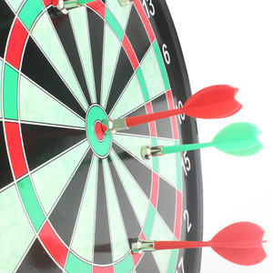 Jeu de fléchettes magnétiques double face de 41cm avec cible Bullseye Divertissement à domicile Équipement de sport de plein air comprenant des fléchettes - Product Image 5
