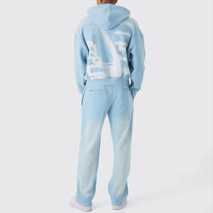 ชุดวอร์มผู้ชายแบบย้อมสีเอซิด แขนยาว สไตล์ลำลอง ดีไซน์สั่งทำได้ คุณภาพสูง ผ้าฝ้าย 100% น้ำหนักเบา เหมาะสำหรับฤดูหนาว ปรับแต่งได้ - Product Image 2