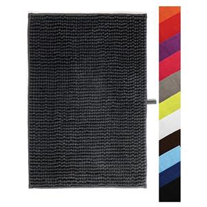 Tapis de bain en chenille 60x90 cm Gris - Product Image 1