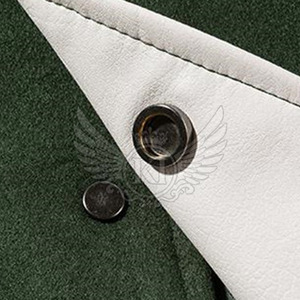 Marque privée de haute qualité Veste en laine et coton Letterman Col montant Hiver Le plus populaire-Disponible XL Léger État neuf-En vrac - Product Image 4