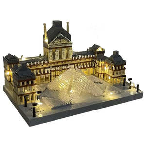 For Nanoblock Muse Du Louvre Pyramide Plastic ABS <b>Building</b> Blocks Set Educational <b>Model</b> for Children Includes Sets in Package - Product Image 3