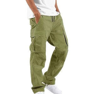 Manufacturers Customs Men's Lightweight Casual Multi-Pocket Cargo <b>Trousers</b> Wholesale Rip-stop Polyester Cotton <b>Work</b> <b>Trousers</b> - Product Image 1