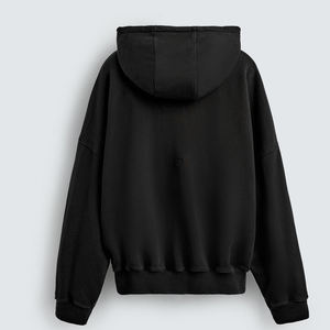 Sweat à capuche uni pour homme avec poche kangourou, manches longues, design respirant, matière de haute qualité, logo personnalisé, prix d'usine - Product Image 4