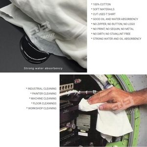 Puro cotone pittore stracci 1 Lb cotone stracci pittore stracci per pulire le camere bianche - Product Image 4
