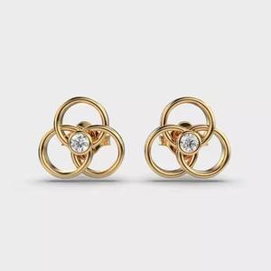 Pendientes de diamantes para mujer más vendidos, perfectos para bodas, festivales y ocasiones especiales, colección de joyería fina de lujo - Product Image 2