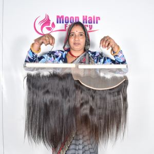 Fournisseur d'Inde, prix de gros, liste de produits capillaires, extensions de cheveux lisses de qualité supérieure, frontales, indiennes, Remy, à vendre - Product Image 2