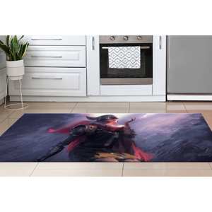 Geometric Printed <b>Rug</b>, Modern <b>Chenille</b> <b>Rug</b>, Gift For Him <b>Rug</b> - Product Image 2