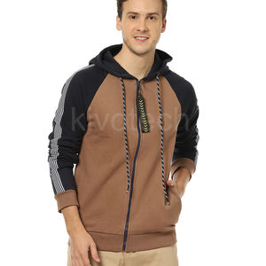 K_T Classic hombres cremallera sudaderas con capucha chaqueta comodidad y tela transpirable - Product Image 1