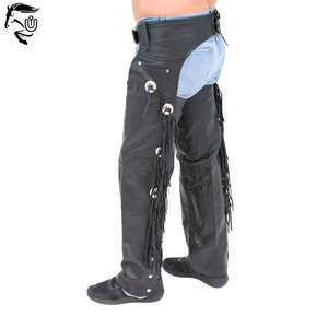 Professional <b>Leather</b> Horse Riding Gear Western Style Premium Quality Private Label OEM Hot Selling Custom Made <b>Mens</b> Full <b>Chaps</b> - Product Image 2