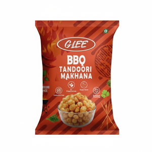 Glee Impex Makhana Tandoori Picante BBQ 50g con Paquete de Nitrógeno, Frutos Secos Tostados Bajos en Grasa, Snack Saludable Semiblando, Venta al por Mayor para Exportación - Product Image 1