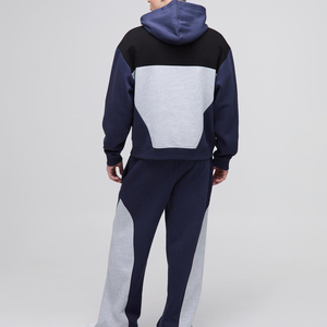 Chándal Personalizado con Sudadera con Capucha y Pantalones a Juego, Diseño de Paneles Multicolores, Tela Suave, Corte Holgado, Ideal para Actividades al Aire Libre - Product Image 2