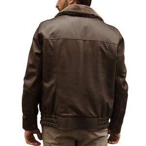 Blouson d'aviateur pour hommes avec logo personnalisé, impression, broderie, vêtements d'extérieur, mode élégante, approvisionnement d'usine OEM - Product Image 5