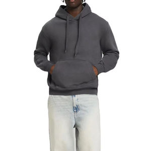 New Arrival Unique Style Men's <b>Hoodie</b> 100% Cotton Fleece Breathable Street Wear Solid Pattern for Winter Basics <b>Hoodie</b> - Product Image 5