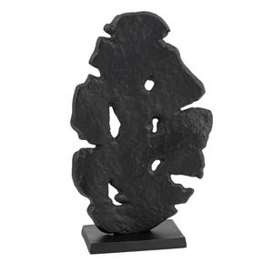 Escultura Humana Minimalista Hecha a Mano en Metal Negro Desgastado con Acabado Crudo para Decoración de Mesa, Dormitorio o Patio - Product Image 5