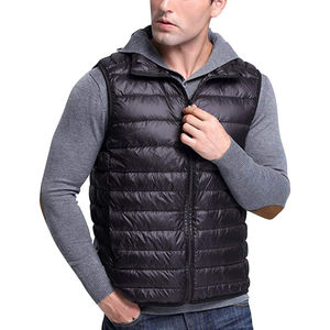 Gilet matelassé réversible décontracté pour homme, nouveau style, toile anti-rides, haute qualité, respirant, imperméable, séchage rapide, sans manches, hiver - Product Image 4