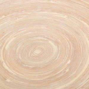 Plateau de service rond en bambou avec bordure colorée Plateau en bambou naturel fabriqué à la main pour la nourriture, les boissons et la décoration de la maison - Product Image 2