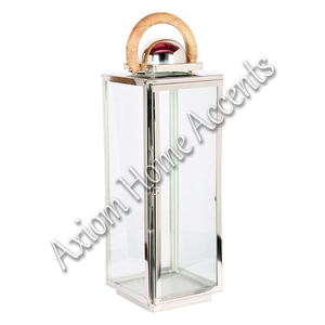 Axiom Home Acentos Decoración navideña festiva Elegante vela de madera hecha a mano Linternas y tarros con atractivo contemporáneo - Product Image 4