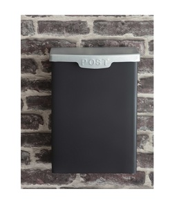 Boîtes aux lettres noires de qualité Unique, Design d'appartement, résistantes aux intempéries, Style de ville, boîte aux lettres à revêtement métallique - Product Image 1
