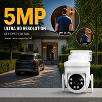 Caméra domestique sans fil Tuya 5MP PTZ avec détection de mouvement, patrouille automatique multi-points intelligente, caméra Wifi PIR, caméra réseau CCTV sans fil BLE