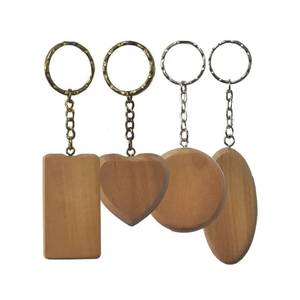 <b>Blank</b> Wood Keychain Hot Sale Fashion Wooden <b>Key</b> Ring Custom Best Selling Product Wood Keyring - Product Image 2