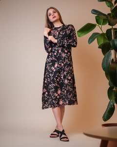 Robe boutonnée Rosanna imprimée à la main, coton bohème, décontractée, vacances, printemps, été - Product Image 1