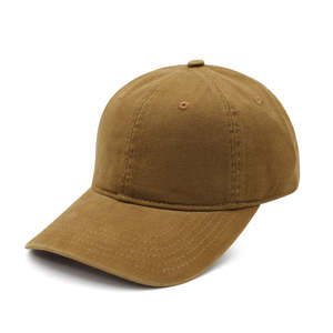 Chapeau de papa 100% coton personnalisé casquette Snapback unie délavée non structurée avec logo brodé sur le panneau avant - Product Image 2